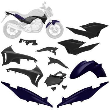 Imagem de Kit Carenagem 7 Peças Pro Tork Moto Honda CB 300R 2010 a 2012 Substitu