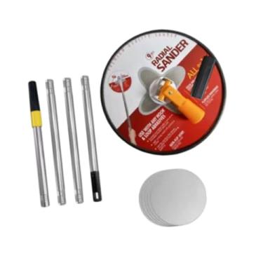 Imagem de Esquirla Drywall Pólo Larda de lixadeira redonda Ferramenta manual, 360 graus Rotatable, Handheld e Drywall Polishing Fool para tetos