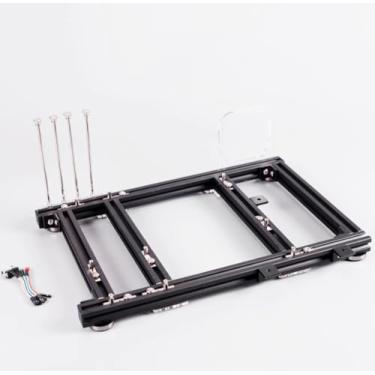 Imagem de MATX Bancada de teste para placa-mãe ao ar livre, capa para computador, chassi, suporte de alumínio, moldura desencapada, suporte micro-ATX (todas pretas)