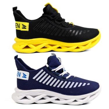 Imagem de Kit 2 Tênis Masculino Jaguar Academia Confortável Leve Casual Esportivo