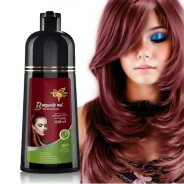 Imagem de Shampoo de tintura de cabelo Joyful Young Natural 3 em 1 Vermelho Borg