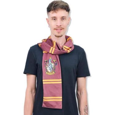 Imagem de Cachecol Harry Potter Gryffindor Grifinória com Lata Frio Inverno Pres