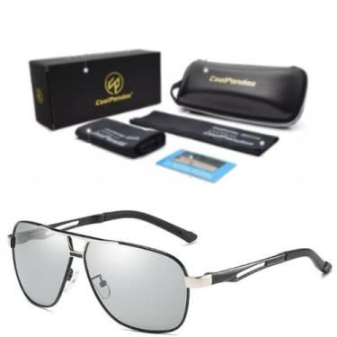 Imagem de Óculos De Sol Police Aviador Polarizado Uv400 Coolpanda2, 2, Prata