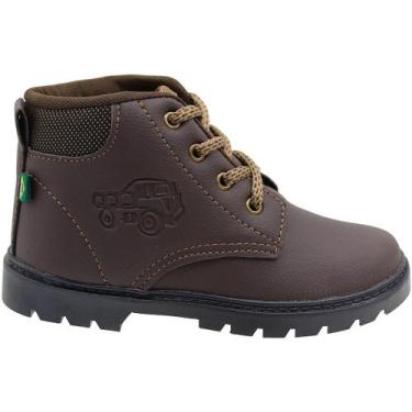 Imagem de Bota Infantil Gibizinho Masculina, Café, 25