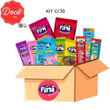 Imagem de Kit 24 a 60 Pacotes Bala Fini Sabores Variados - oem, Kit c/36