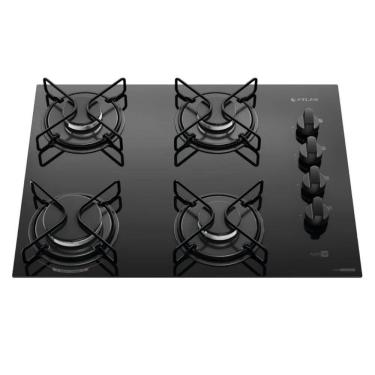 Imagem de Cooktop 4 Bocas Preto com Mesa de Vidro Atlas Agile Bivolt