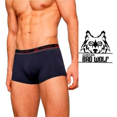 Imagem de Kit 10 Cuecas Boxer em Microfibra Bad Wolf Premiun, Lisas, M