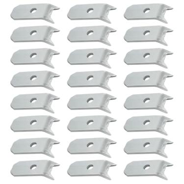 Imagem de SAQXK 4 peças Clipes de deck de madeira para trailers, clipes de aço para piso resistente, placa de 1/10.2 cm, clipes de aço Bearclaw para placa, kit de âncora de amarração para reboques utilitários e