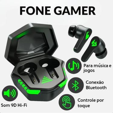 Imagem de Fone de Ouvido Gamer Bluetooth com Áudio de Alta Fidelidade e LED - LI