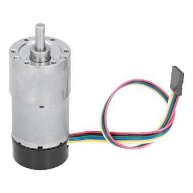 Imagem de Encoder Metal GearMotor, Motor de Engrenagem de Redução de Velocidade de Alta Velocidade, DC12V, Com Codificador Magnético e Cobertura Protetora, para Dispositivo de Acionamento
