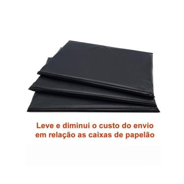 Imagem de Saco plástico com lacre 80x60 300 unidades cinza/eco