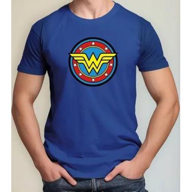 Imagem de Camiseta Camisa Algodão Feminina Masculina Adulto Mulher Maravilha Her