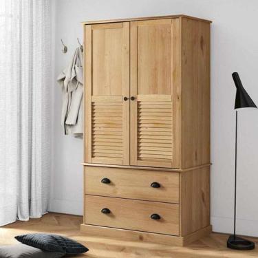 Imagem de Guarda-roupa 2 Portas e 2 Gavetas Madeira de Pinus Empório - Empório P