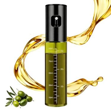 Imagem de Pulverizador de óleo para cozinhar, pulverizador de azeite de oliva à prova de luz com escala, frasco de spray de azeite de oliva de 100 ml, óleo de vinagre vegetal, mini utensílios de cozinha
