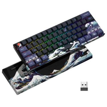 Imagem de Teclado para jogos HITIME XVX 60% RGB Wireless Mechanical