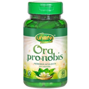 Imagem de Ora Pro-Nóbis Pereskia Aculeata Unilife 60 Cápsulas