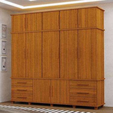 Imagem de Guarda Roupa Casal Londres 5 Portas Ambiente Freijó – Luapa Móveis
