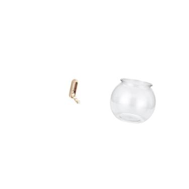 Imagem de Fenteer Organizador de Parede Dobrável com Gancho para Banheiro, Armário, Toalhas E Roupões, com Aquário Pequeno Transparente Como Ornamento, Vaso para Peixes