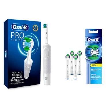 Imagem de Kit Escova Elétrica Oral-B Vitality Precision Clean 110 Volts E Refil 