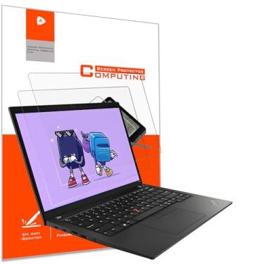 Imagem de YINOVEEN Pacote com 2 protetores de tela antirreflexo de 14 polegadas para laptop Lenovo Thinkpad T14 T14s P14s (Gen 4/Gen 3), ThinkPad E15 Touchscreen de 14 polegadas, filtro de proteção ocular