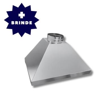 Imagem de KIT  Coifa de Parede Gourmet  +BRINDES  Aço Galvanizado Fogão Churrasq