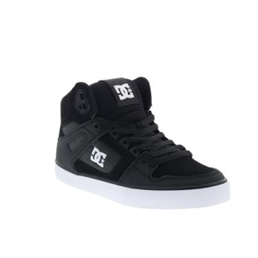 Imagem de DC Sapato de Skate Masculino Pure High Top Wc, Preto/Branco/Battleshi, 9