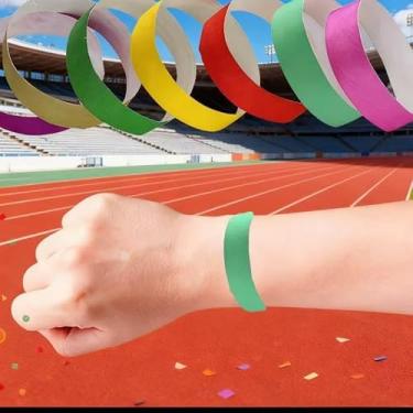 Imagem de Pulseiras coloridas, pulseiras multicoloridas, material impermeável respirável para festivais e eventos esportivos