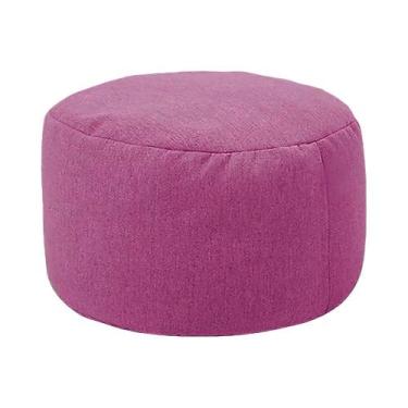 Imagem de Puff Redondo De Linho 30cm X 20cm OTAUTAU, Puff De Descanso, Futon Tat