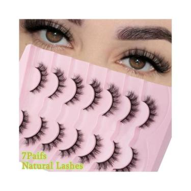 Imagem de Cílios Postiços De Vison Com Aparência Natural, Leves E Reutilizáveis 