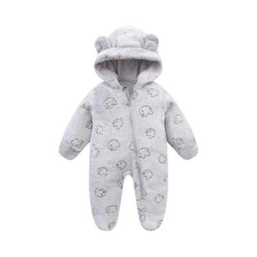 Imagem de Macacão De Flanela Para Bebê Recém-Nascido, Macio E Quente, Para Outon