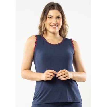 Imagem de Regata Viscolyvra Pau a Pique Básica Azul marinho