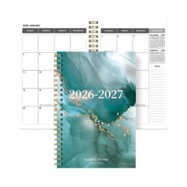 Imagem de Planejador Semanal E Mensal A5 2026-2027, Organizador Espiral, Calendá
