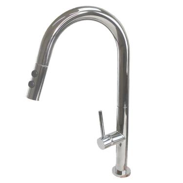 Imagem de Torneira Bancada Ducha Retratil Monocomando Jato Frio Quente