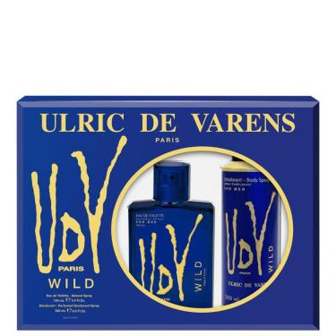 Imagem de Kit Ulric De Varens Udv Wild Masculino - Eau De Toilette 100ml + Body Spray 200ml