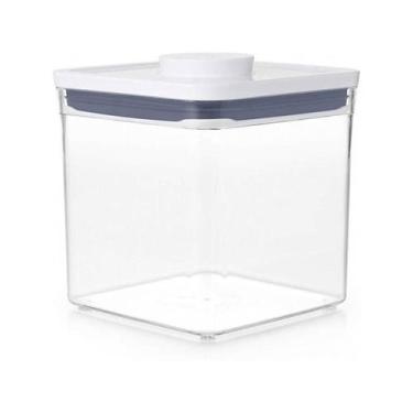 Imagem de Pote para alimentos transparente oxo pop 2.0 quadrado 2,6 litros