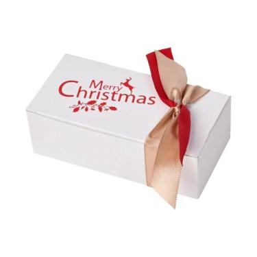 Imagem de Caixas De Presente De Natal, 10 Peças, Caixas De Papel Com Laço De Fit