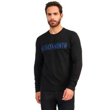 Imagem de Suéter Acostamento Tricot Casual Masculino-Masculino