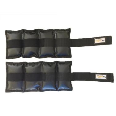 Imagem de Par De Caneleiras de Peso Tornozeleiras Pretas - 5 kg-Unissex