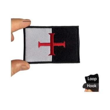 Imagem de Patch Bordado Dos Cavaleiros Templários Cruzados, Braçadeira Tática Mi