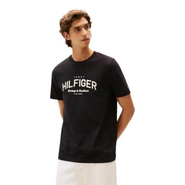 Imagem de Camiseta Tommy Hilfiger Arch Tee Masculino Bege-Masculino