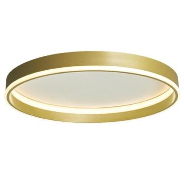 Imagem de Plafon LED 36W Redondo Metal 40cm Luz Indireta 3000K Moderno Economia 