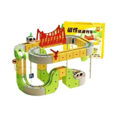 Imagem de Brinquedo Educacional De Trem Magnético De Alta Velocidade Para Crianç