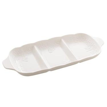 Imagem de Petisqueira com 3 Divisórias de Porcelana New Bone Butterfly Flower 34
