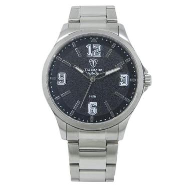 Imagem de Relógio Masculino de Aço Tuguir Analógico Infinity TGI37234 Prata e Pr