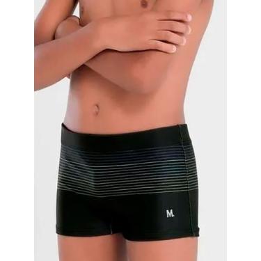 Imagem de Sunga Boxer Mash 310.92 Infantil Listras Degradê FPS 50 Poliéster T. P