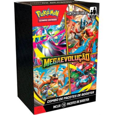 Imagem de Pokémon Megaevolução - 18 Pacotes de Booster com 108 Cartas, Único