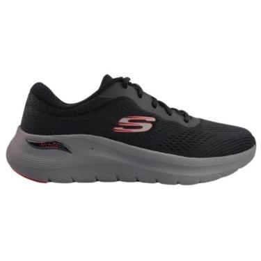 Imagem de Tênis Masculino Skechers 232700br Arch Fit 2.0, Preto, Vermelho, 40