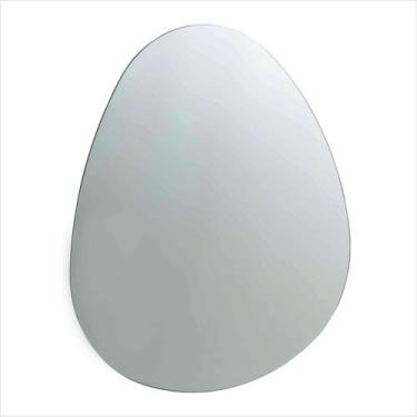 Imagem de Espelho Decorativo Orgânico 44cm x 52cm Prata/Cromado - Cris Metal