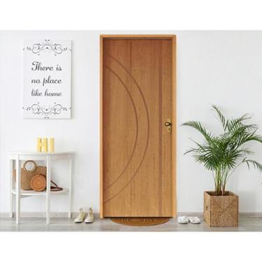 Imagem de Kit Porta de Madeira 210x62cm Batente 14cm Fechadura Golf Concept 10 R