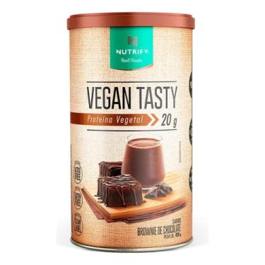 Imagem de Proteína Vegetal Vegan Tasty Sabor Brownie de Chocolate Lata - Congrat
